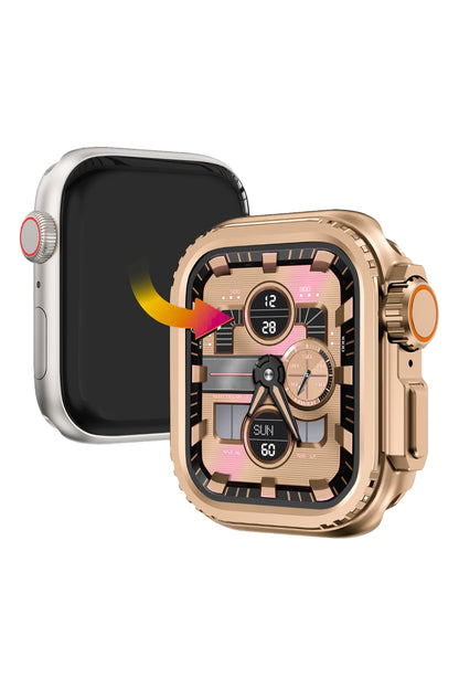 Apple Watch Ultra Dönüştürücü Bumper Kasa Koruyucu Rose Gold  bikordon