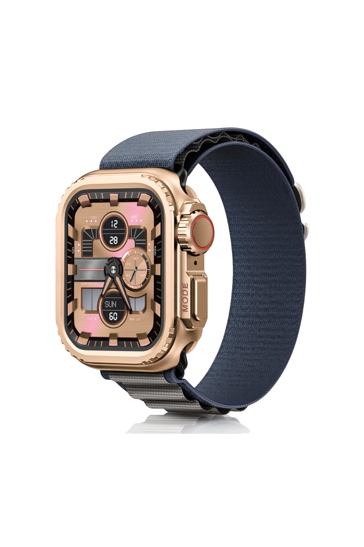 Apple Watch Ultra Dönüştürücü Bumper Kasa Koruyucu Rose Gold  bikordon