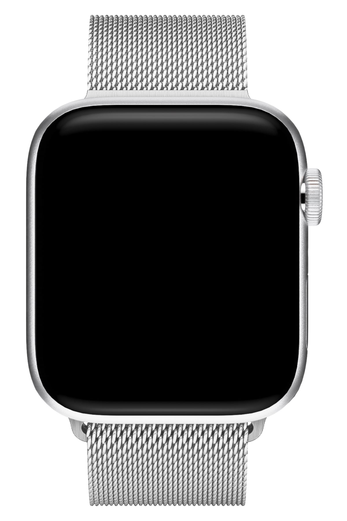 Apple Watch Ultra Uyumlu İnce Örgü Milano Loop Gümüş  bikordon