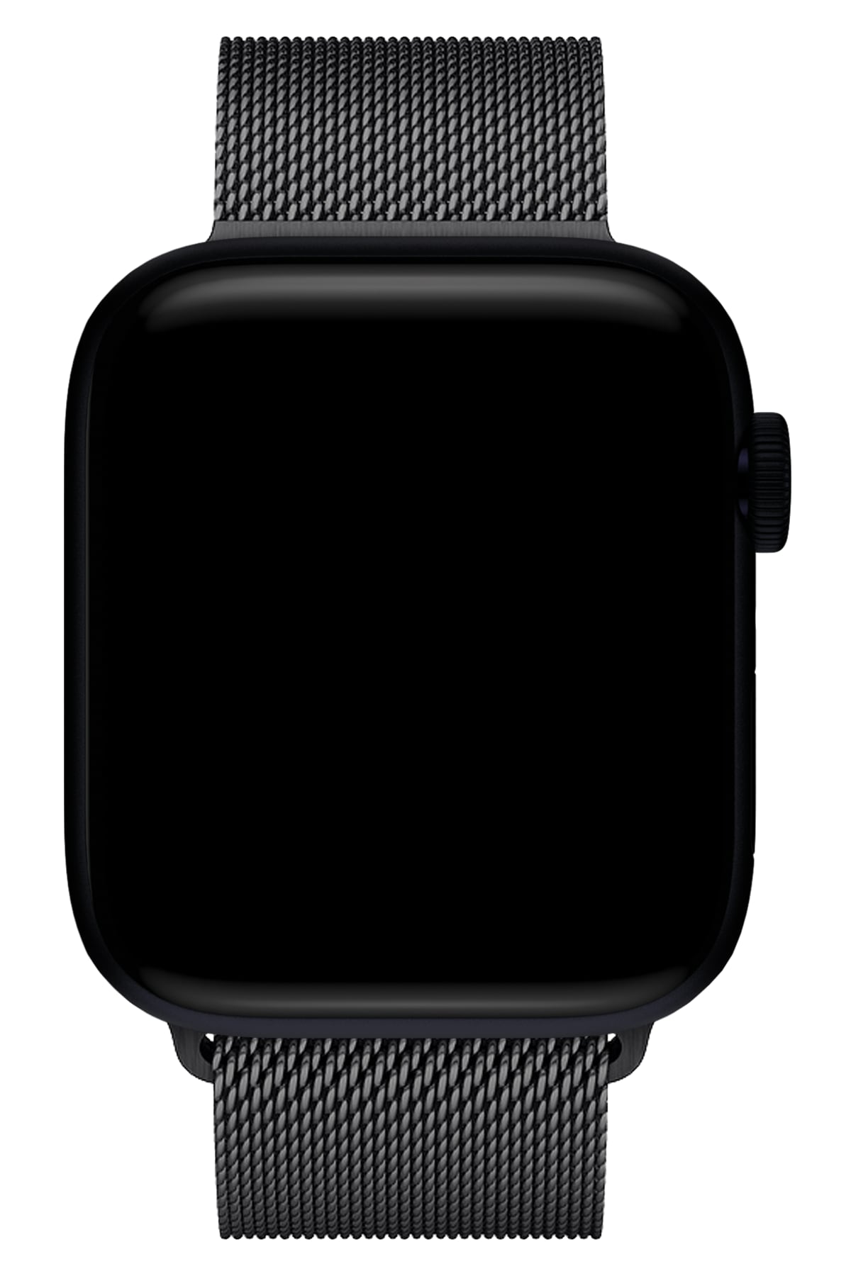 Apple Watch Ultra Uyumlu İnce Örgü Milano Loop Siyah  bikordon