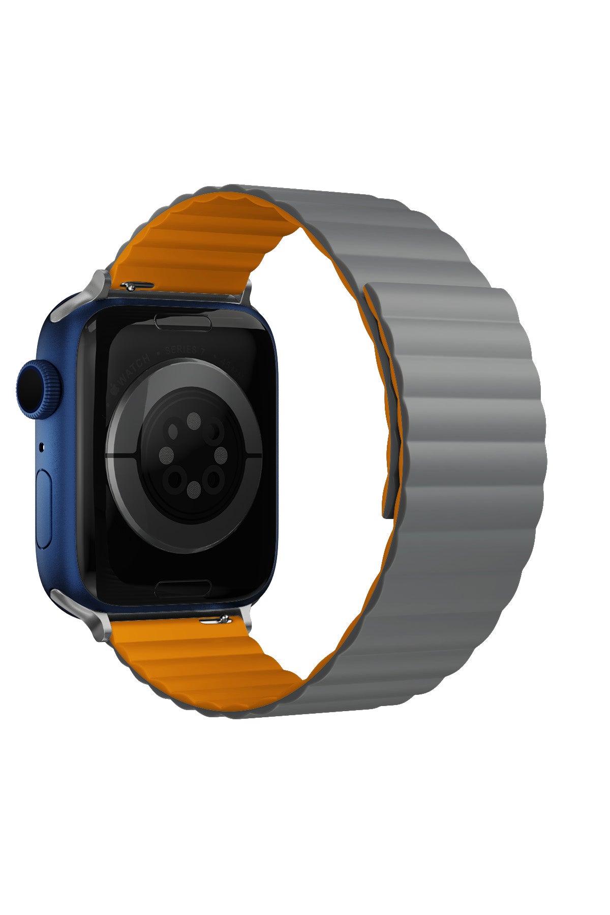 Apple Watch Uyumlu Baklalı Louis Loop Kordon Dark Orange  bikordon