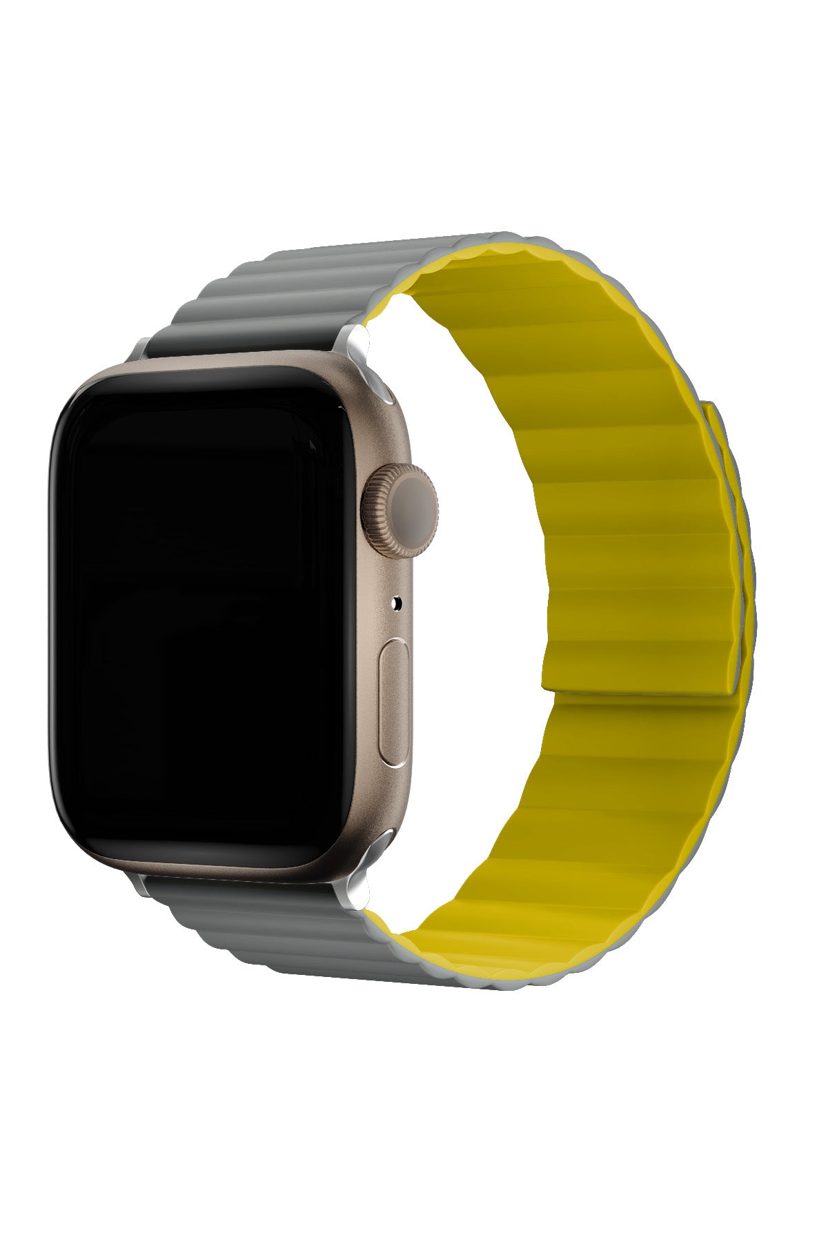 Apple Watch Uyumlu Baklalı Louis Loop Kordon Medium Gray  bikordon