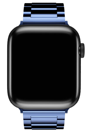 Apple Watch Uyumlu Gloss Loop Çelik Kordon Mavi  bikordon