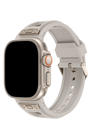 Apple Watch Uyumlu Hexagon Loop Silikon Kordon Starlight  bikordon