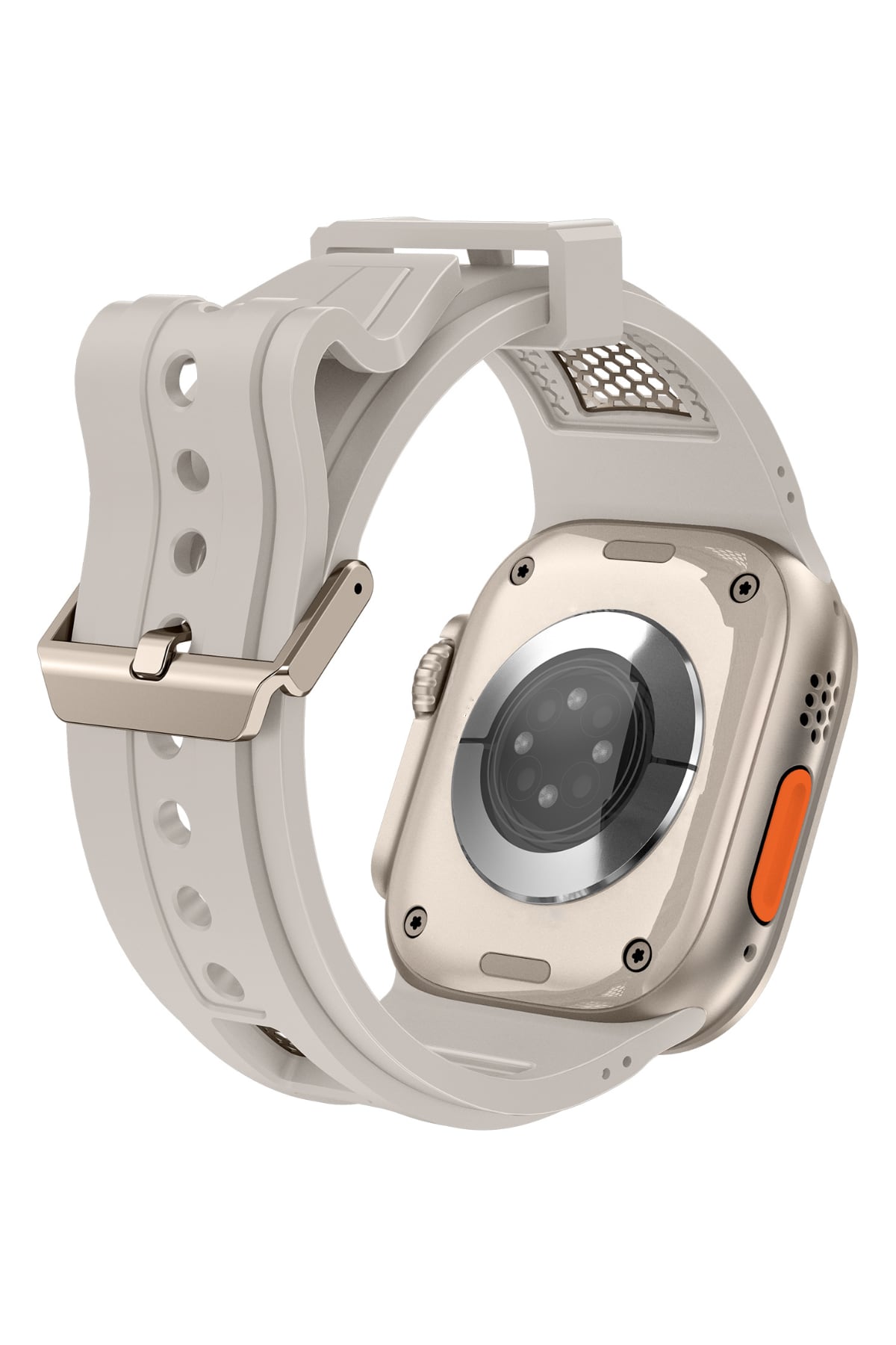 Apple Watch Uyumlu Hexagon Loop Silikon Kordon Starlight  bikordon