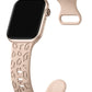 Apple Watch Uyumlu Leoline Silikon Spor Kordon Blush Sand bikordon