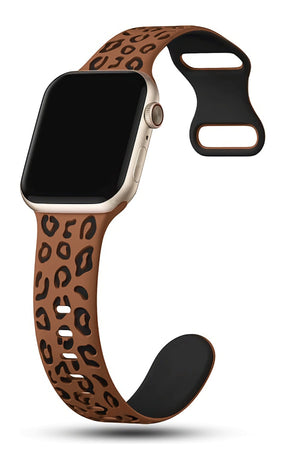 Apple Watch Uyumlu Leoline Silikon Spor Kordon Ebony Cocoa bikordon