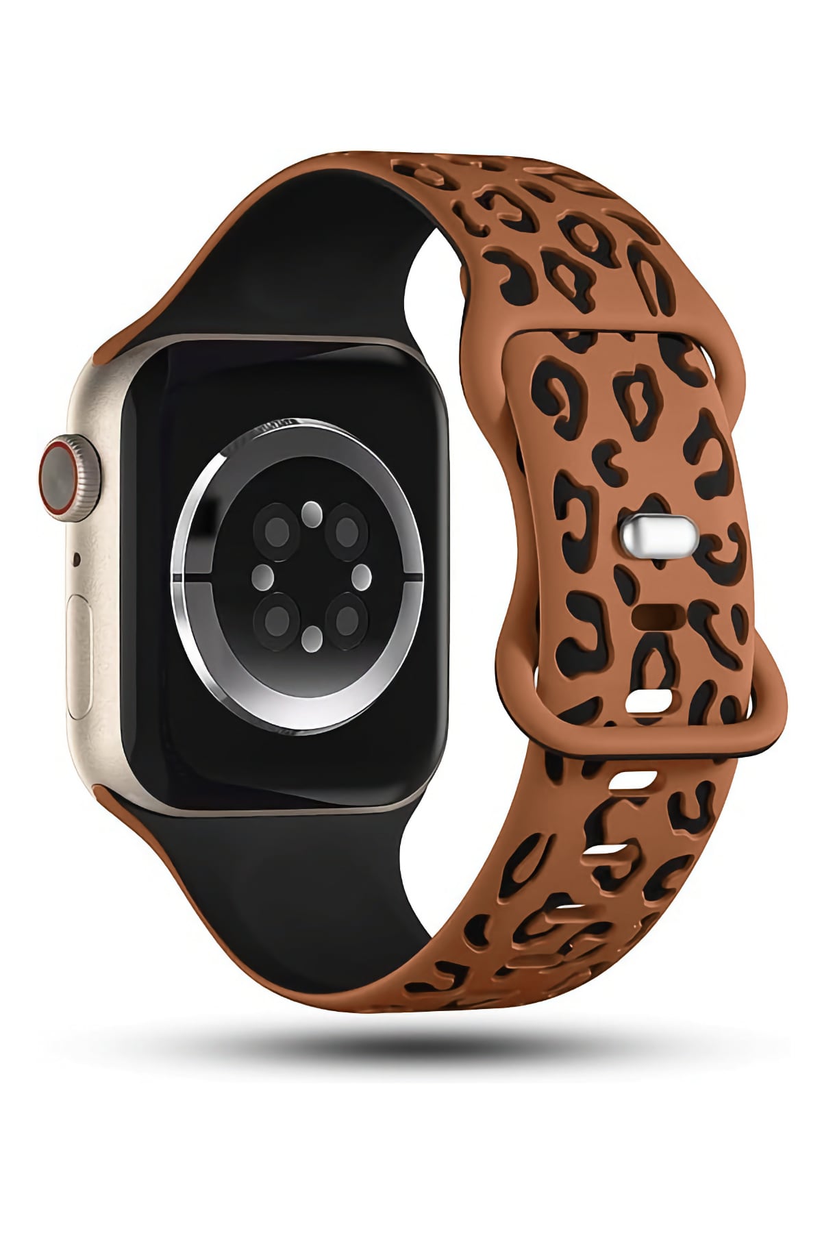 Apple Watch Uyumlu Leoline Silikon Spor Kordon Ebony Cocoa bikordon