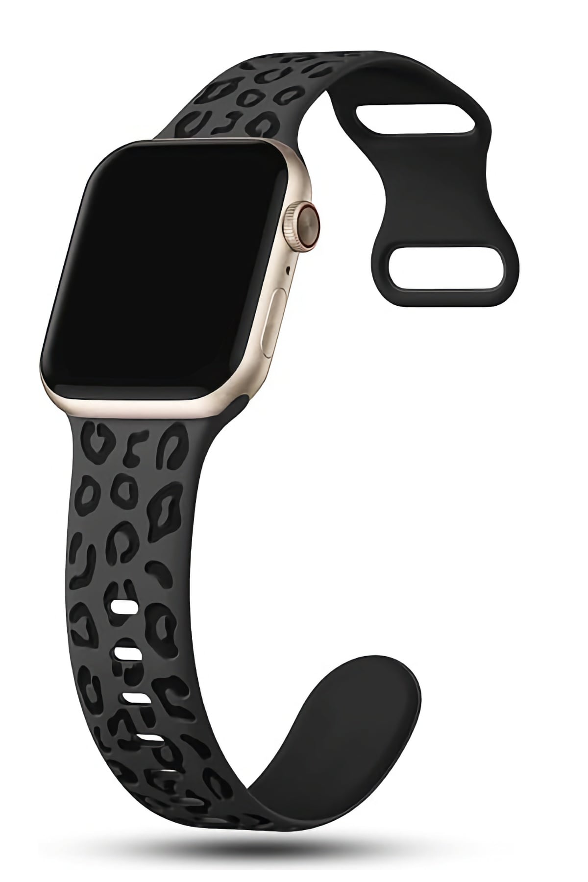 Apple Watch Uyumlu Leoline Silikon Spor Kordon Obsidian Glow bikordon