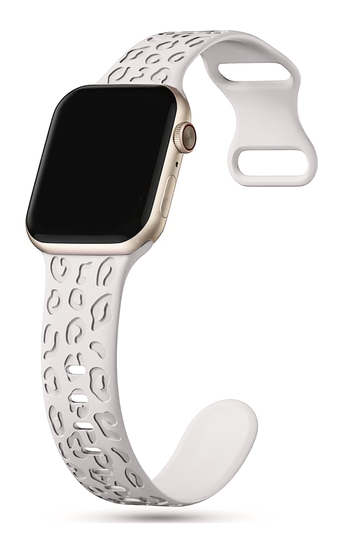 Apple Watch Uyumlu Leoline Silikon Spor Kordon Pearl Frost bikordon