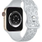 Apple Watch Uyumlu Leoline Silikon Spor Kordon Silver Haze bikordon