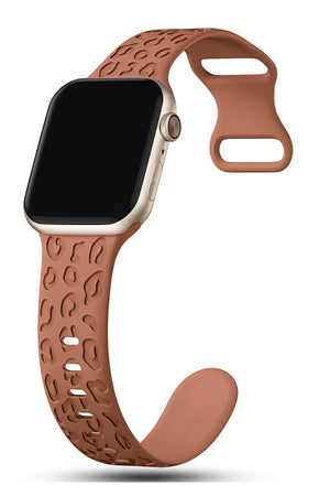 Apple Watch Uyumlu Leoline Silikon Spor Kordon Terracotta Glow bikordon