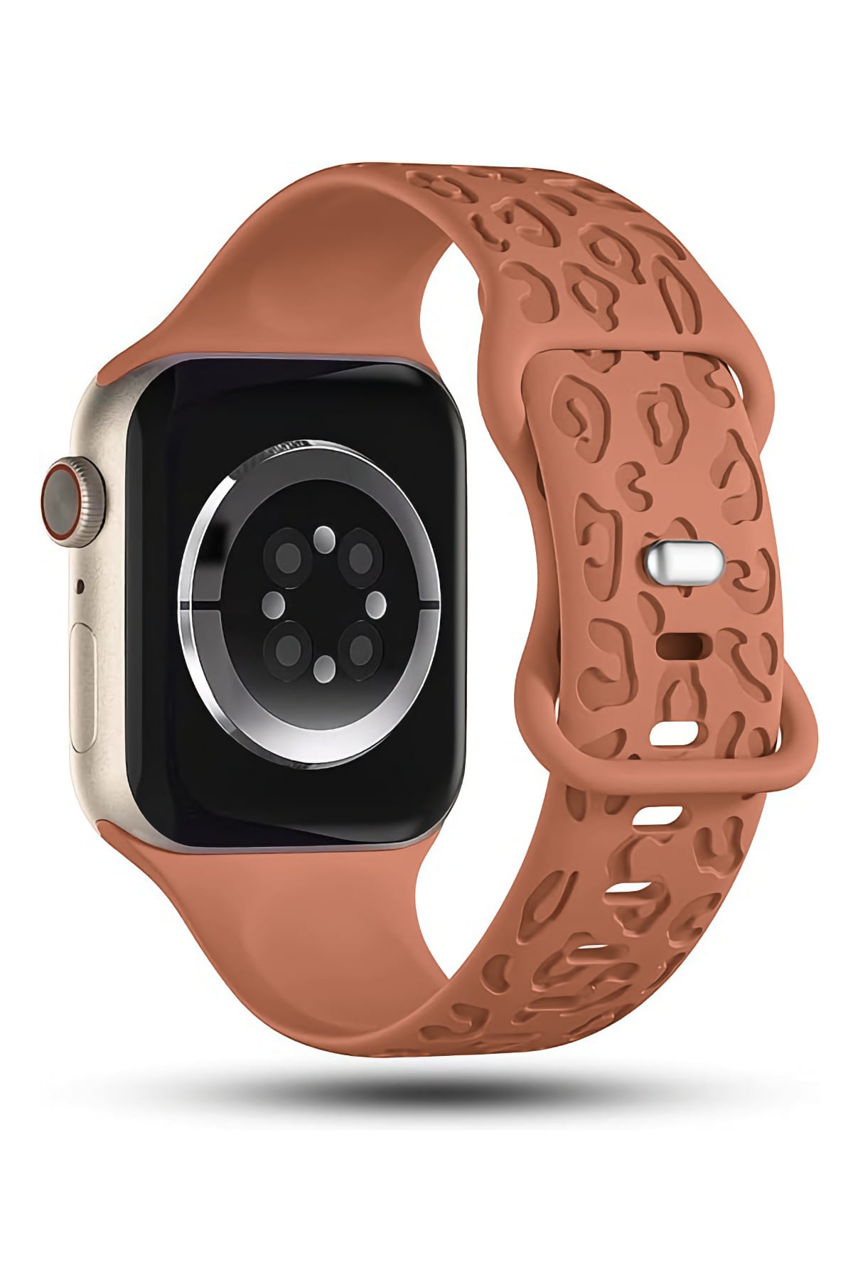 Apple Watch Uyumlu Leoline Silikon Spor Kordon Terracotta Glow bikordon