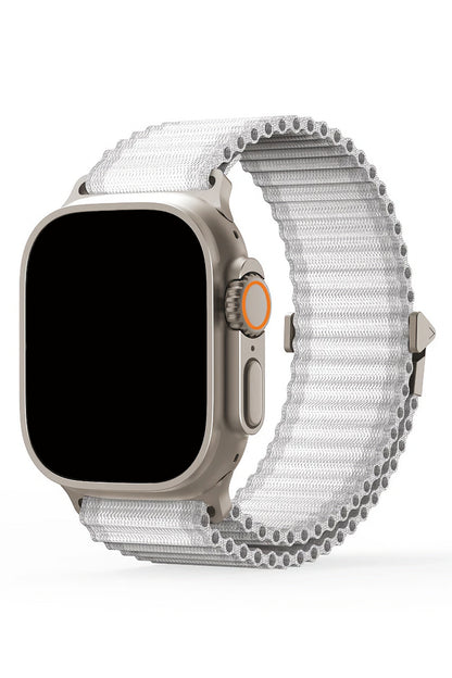 Apple Watch Uyumlu Round Pipe Kordon Snow Pearl bikordon