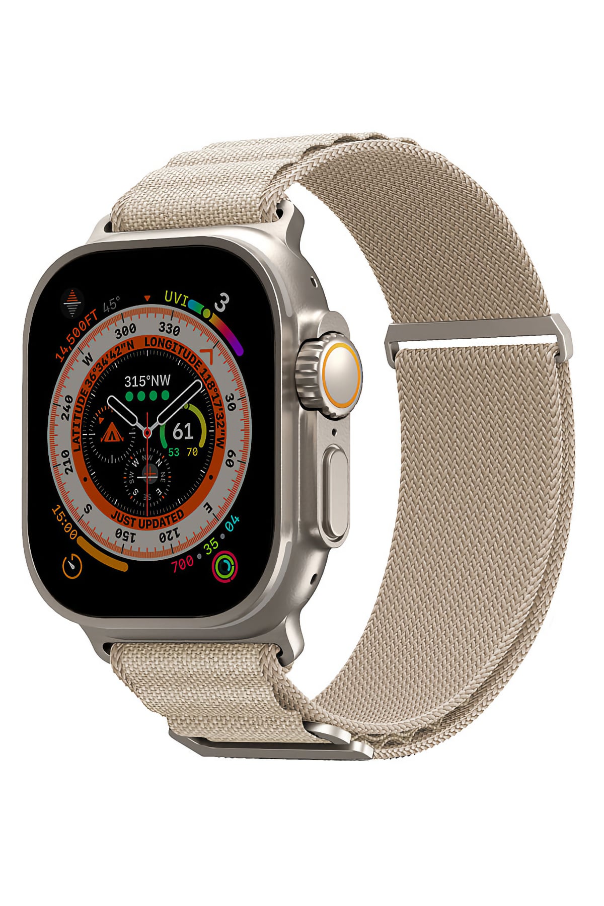 Apple Watch Uyumlu SkinArma Kobu Örme Kordon Krem  SkinArma