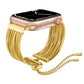 Apple Watch Uyumlu Tassel Chain Kordon Gold bikordon