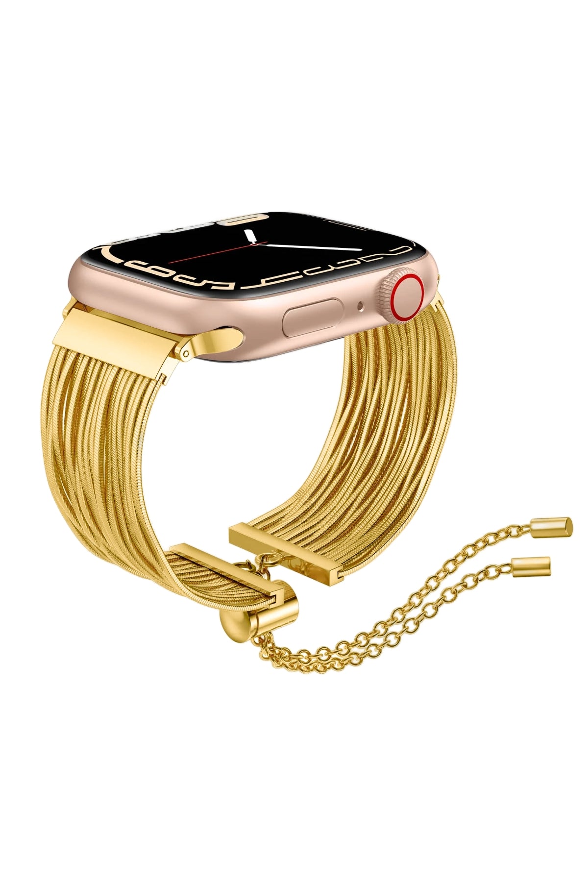 Apple Watch Uyumlu Tassel Chain Kordon Gold bikordon