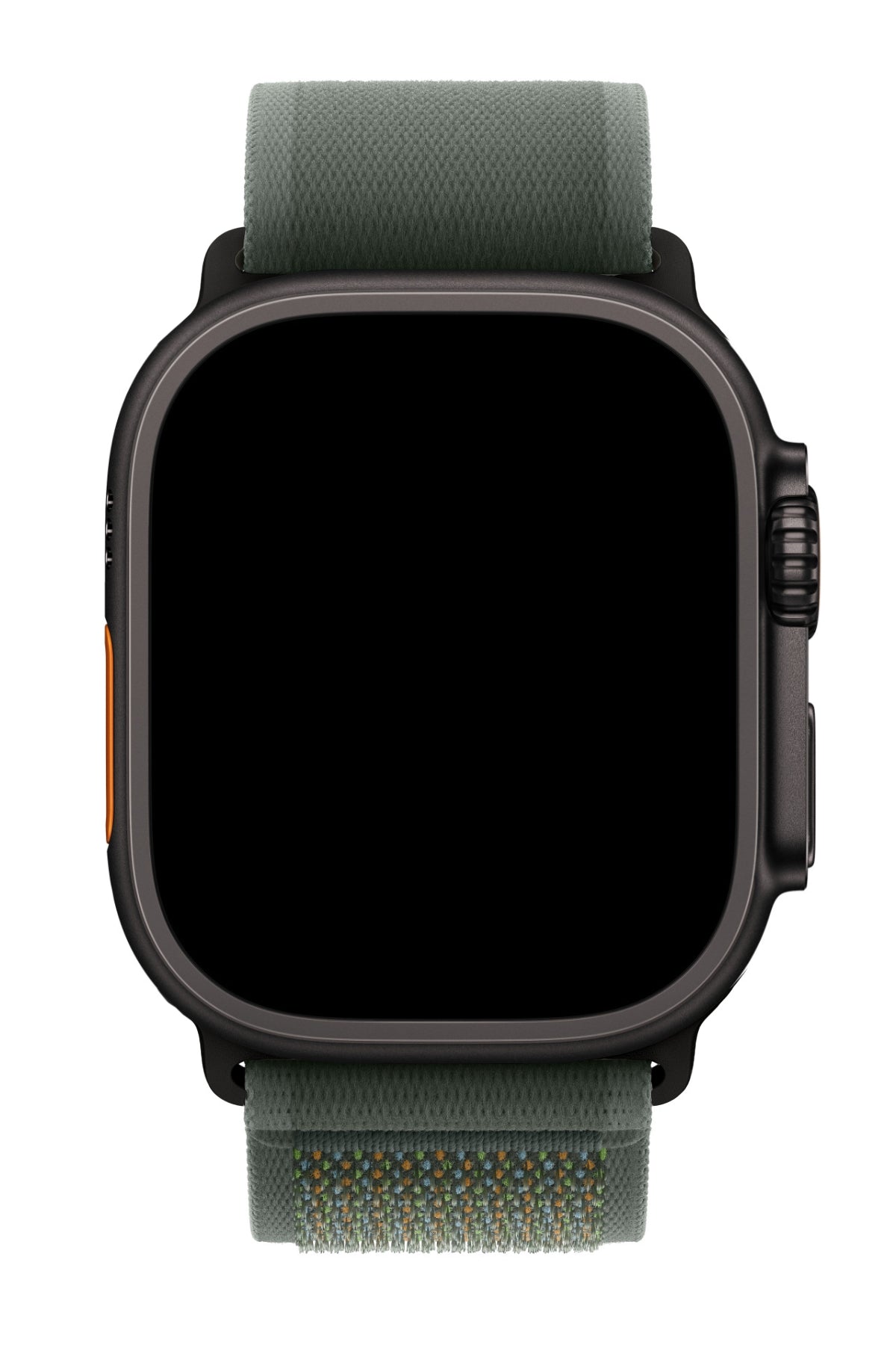 Apple Watch Uyumlu Trail Loop Kordon Siyah Tokalı Greeni bikordon