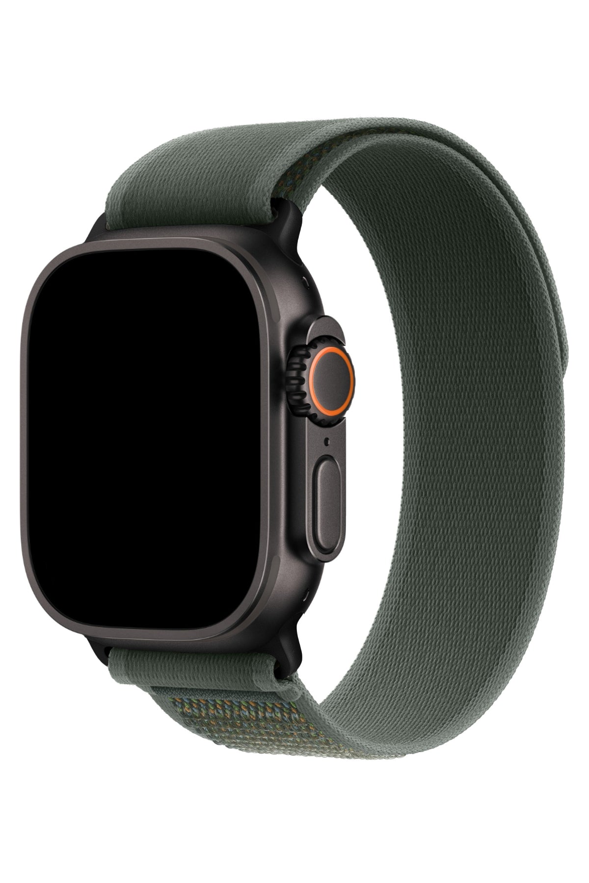 Apple Watch Uyumlu Trail Loop Kordon Siyah Tokalı Greeni bikordon