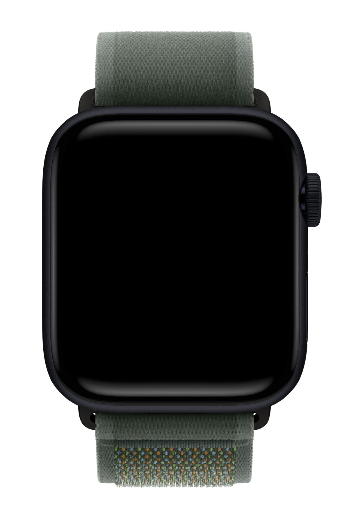 Apple Watch Uyumlu Trail Loop Kordon Siyah Tokalı Greeni bikordon