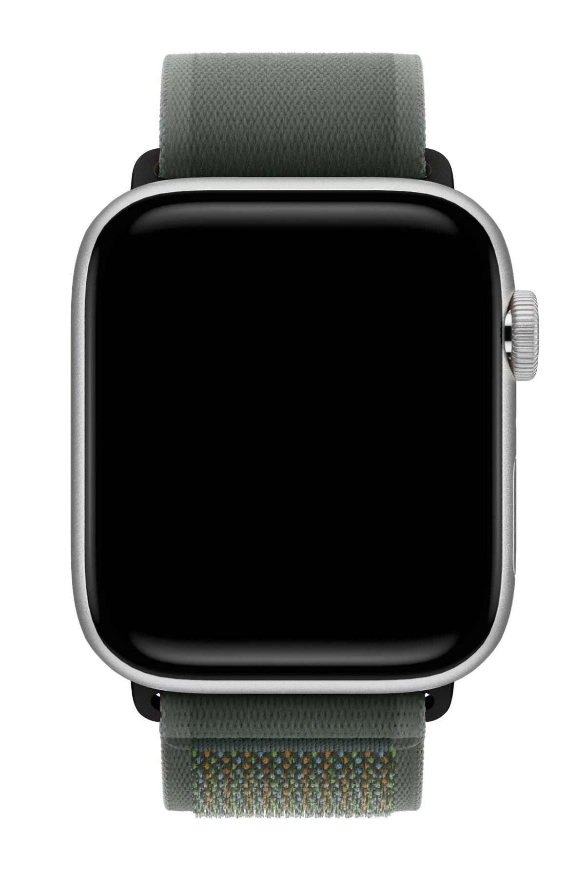 Apple Watch Uyumlu Trail Loop Kordon Siyah Tokalı Greeni bikordon