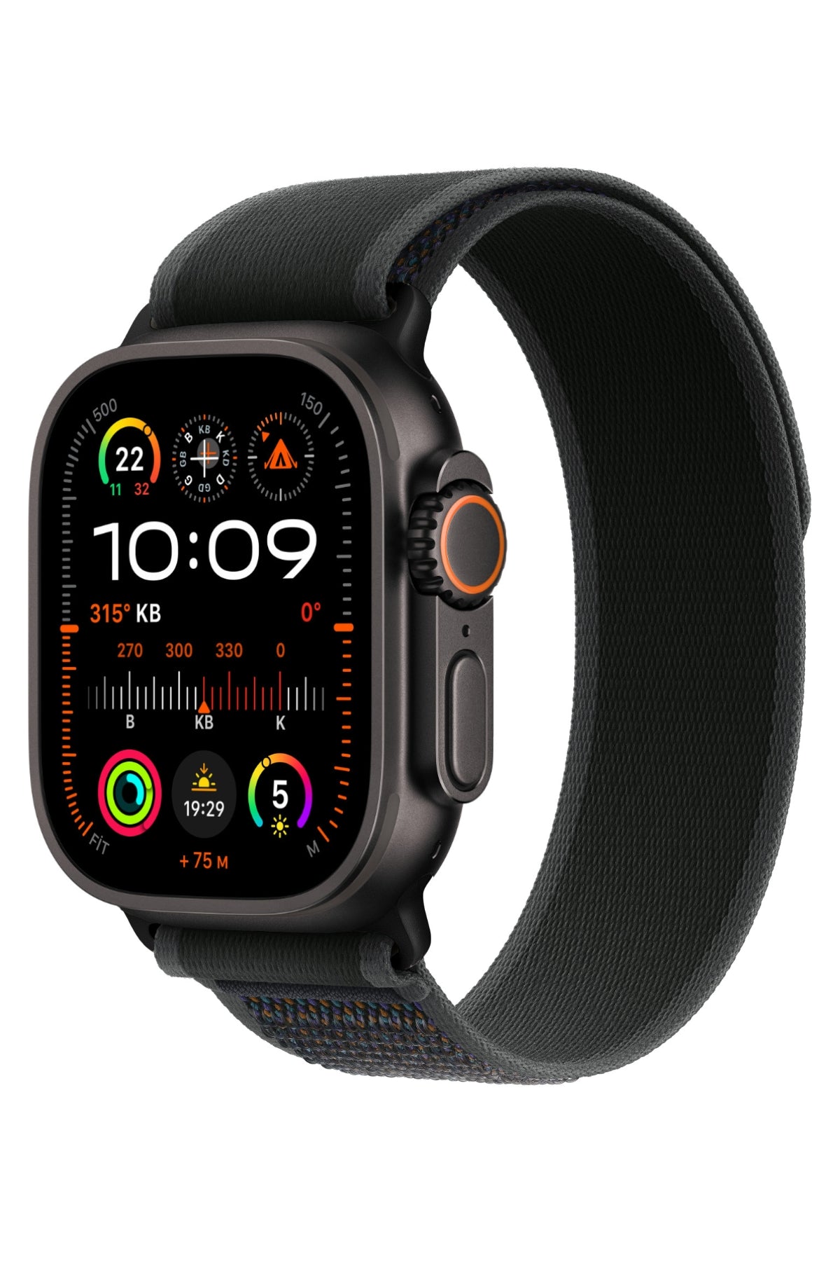 Apple Watch Uyumlu Trail Loop Kordon Siyah Tokalı Smoky bikordon