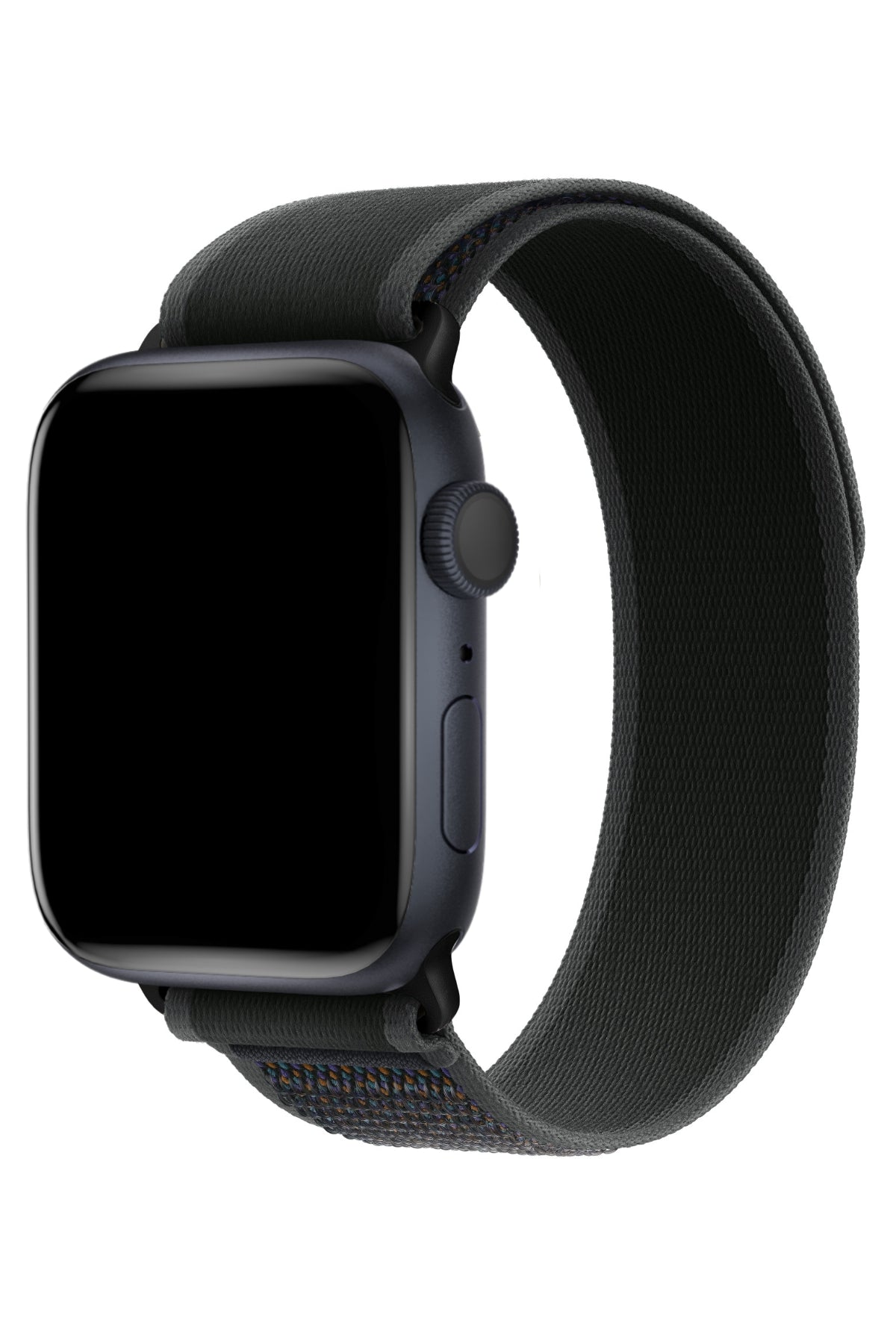 Apple Watch Uyumlu Trail Loop Kordon Siyah Tokalı Smoky bikordon