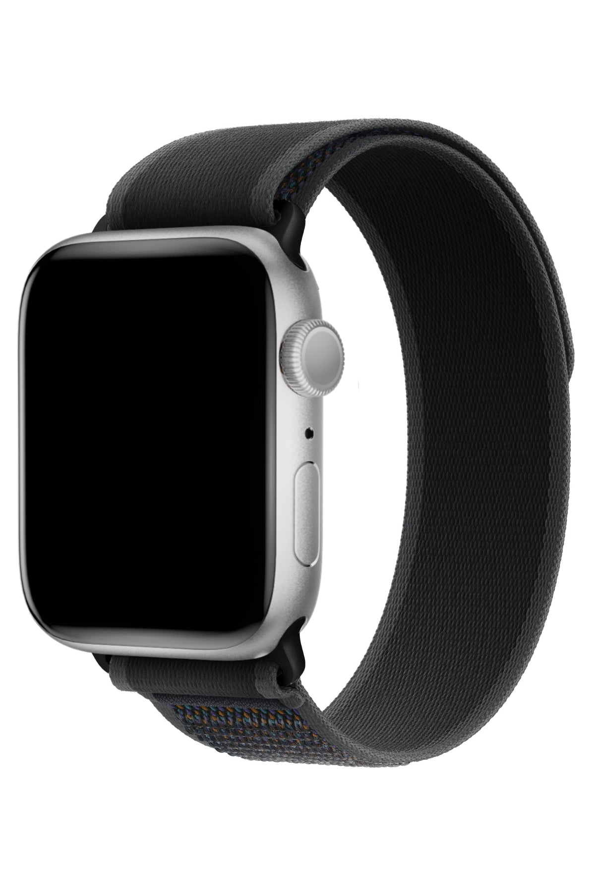 Apple Watch Uyumlu Trail Loop Kordon Siyah Tokalı Smoky bikordon