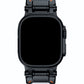 Apple Watch Uyumlu Defense Loop Silikon Kordon Black Clear  bikordon