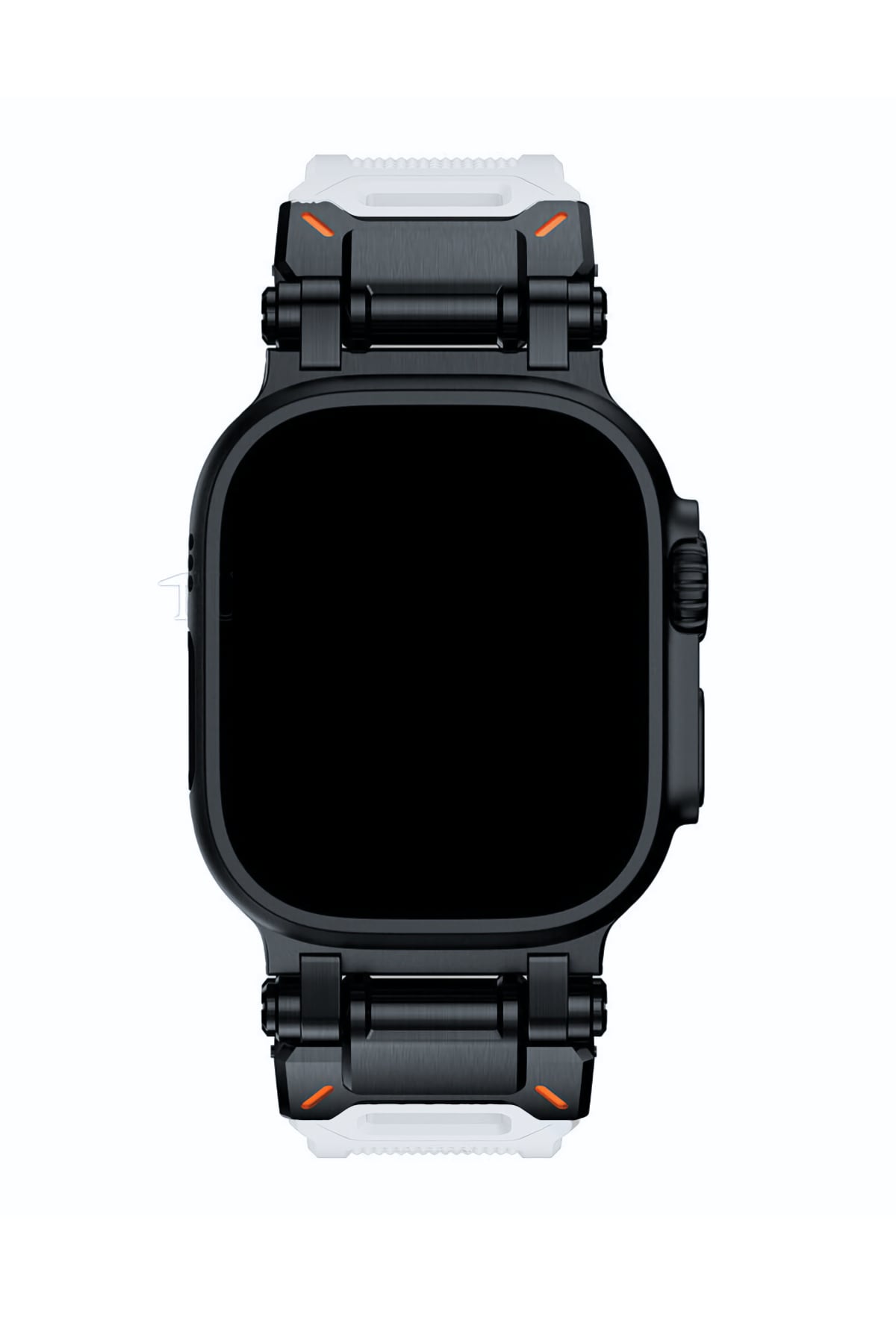 Apple Watch Uyumlu Defense Loop Silikon Kordon Black Clear  bikordon