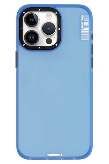 Youngkit Colored Sand iPhone 15 Pro uyumlu Buzlu Mavi Kılıf  Youngkit
