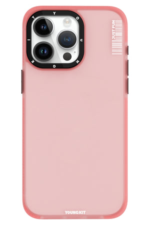 Youngkit Colored Sand iPhone 15 Pro Max uyumlu Buzlu Pembe Kılıf  Youngkit