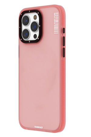 Youngkit Colored Sand iPhone 15 Pro Max uyumlu Buzlu Pembe Kılıf  Youngkit