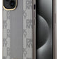 DKNY Checkered Texture Pattern iPhone 15 Magsafe Uyumlu Kılıf Krem  DKNY