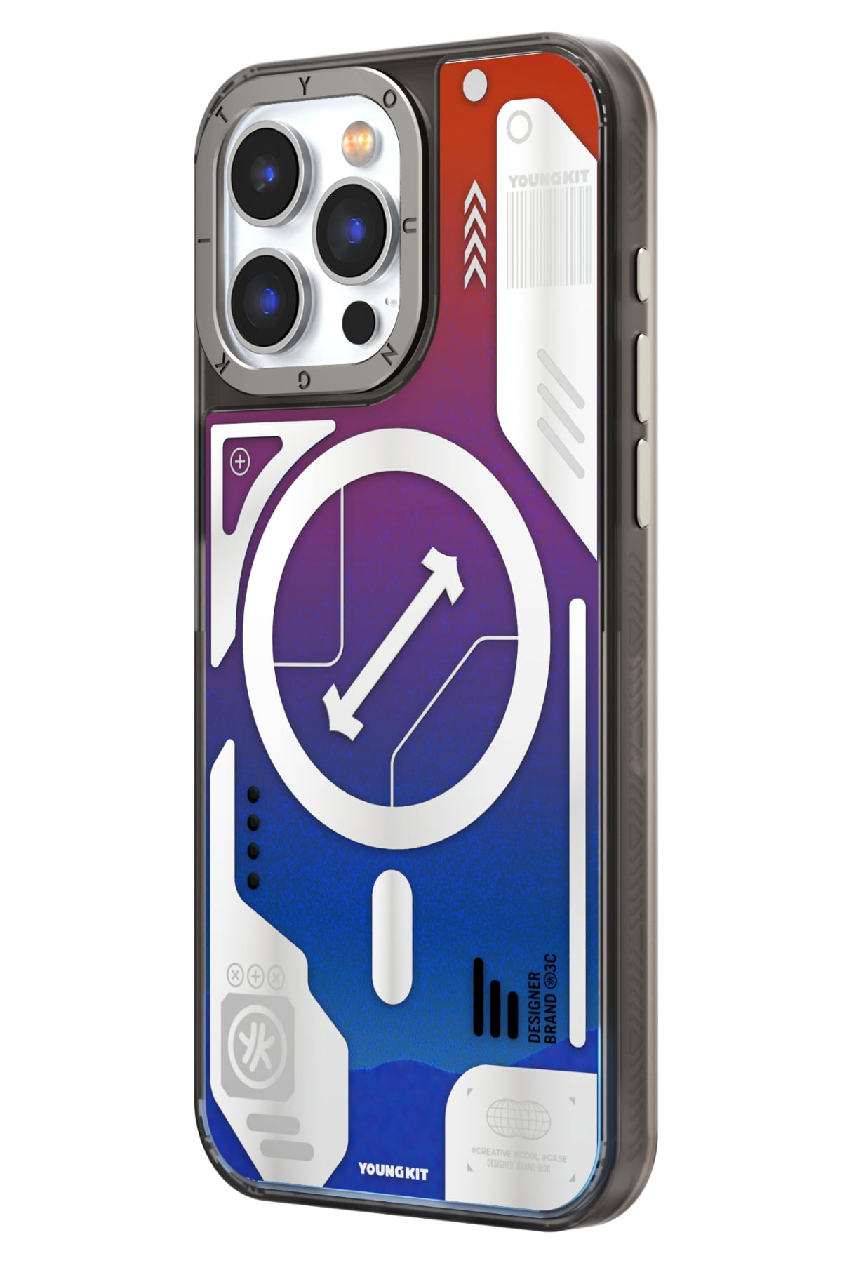 Youngkit Galaxy iPhone 15 Pro Uyumlu Kılıf Mavi  Youngkit