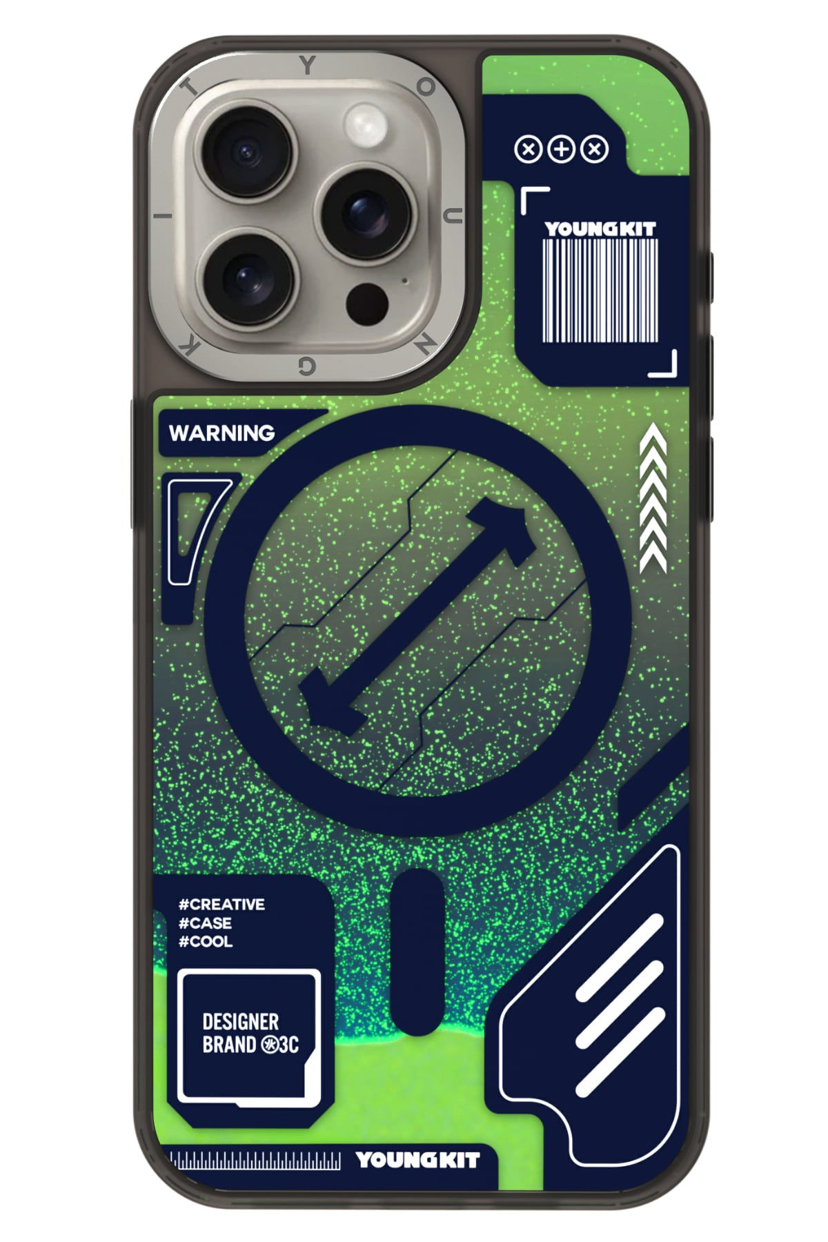 Youngkit Galaxy iPhone 15 Pro Max Uyumlu Kılıf Yeşil  Youngkit