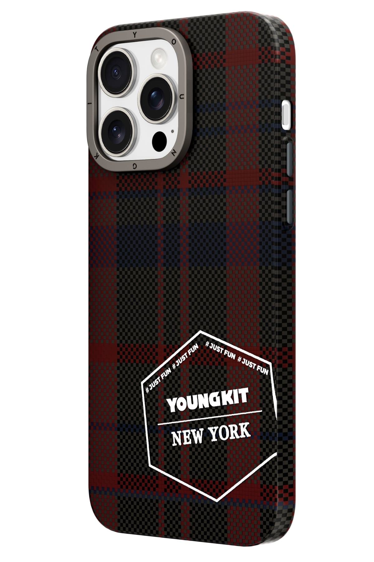 Youngkit Gezhi Kevlar iPhone 14 Pro Magsafe uyumlu Kırmızı Kılıf  Youngkit