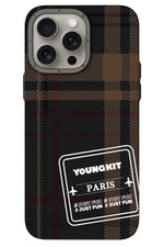 Youngkit Gezhi Kevlar iPhone 15 Pro Magsafe uyumlu Kahverengi Kılıf  Youngkit