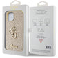 Guess iPhone 15 Uyumlu Glitter 4G Logolu Kılıf Gold  Guess