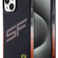 Ferrari iPhone 15 Uyumlu Gradient SF Silikon Kılıf Siyah  Ferrari