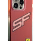 Ferrari iPhone 15 Pro Max Uyumlu Gradient SF Silikon Kılıf Kırmızı  Ferrari