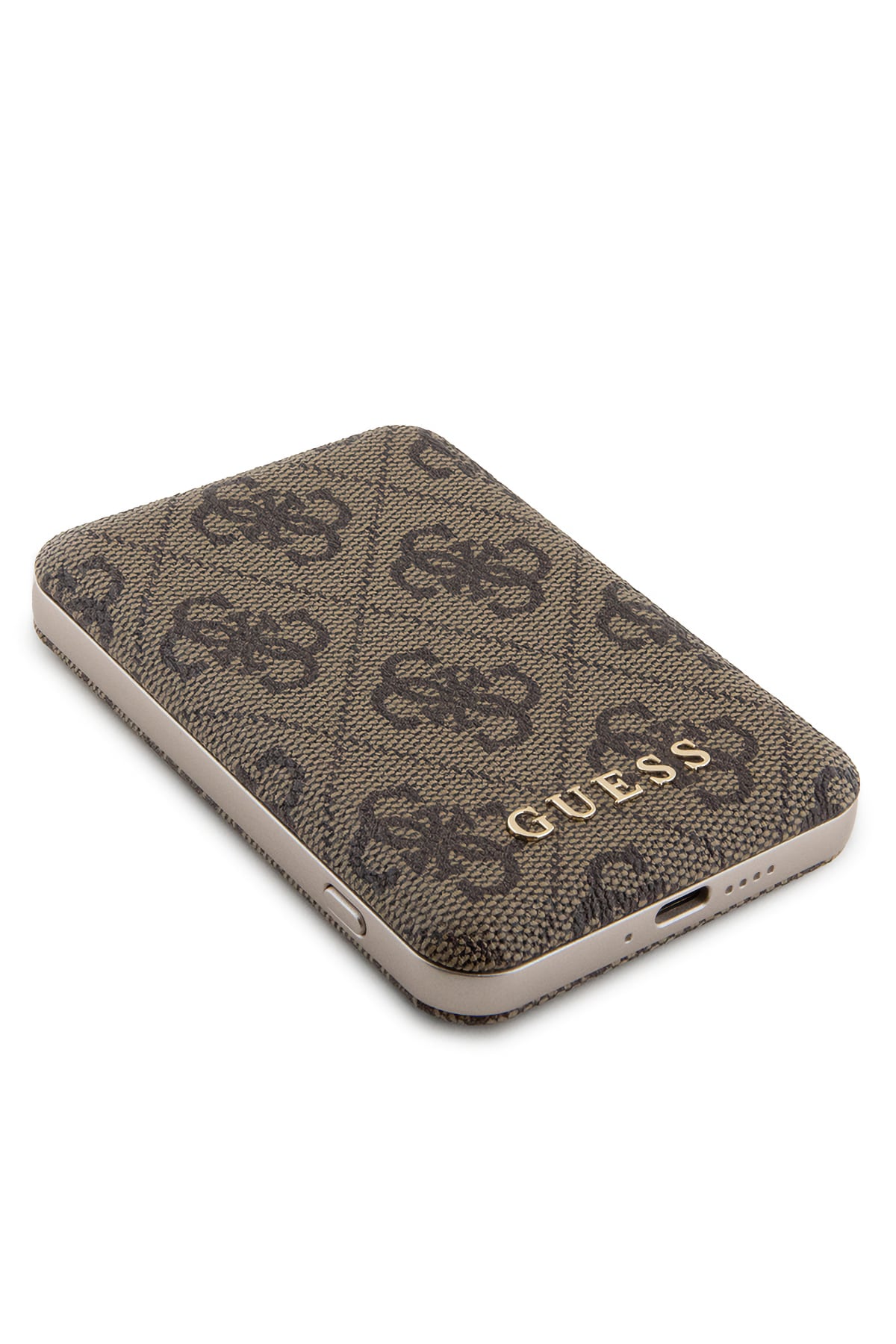 Guess 4G Desenli 5000 mAh 15w Magsafe Powerbank Kahverengi Guess