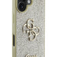 Guess iPhone 16 Plus Uyumlu Glitter 4G Logolu Kılıf Gold  Guess