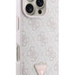 Guess iPhone 16 Pro Uyumlu 4G Desenli Strass Kılıf Pembe  Guess