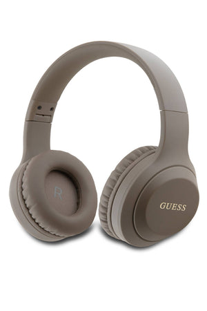 Guess Kulak Üstü Bluetooth 5.3 Katlanabilir Kulaklık Klasik Logolu Kahverengi  Guess