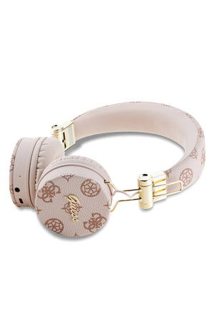 Guess Kulak Üstü Bluetooth 5.3 Metal Logolu Kulaklık Pembe  Guess