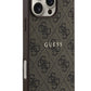 Guess Logolu iPhone 16 Pro Magsafe Uyumlu Kılıf Kahverengi  Guess