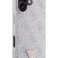 Guess Strass iPhone 16 Uyumlu 4G Desenli Vücut Askılı Kılıf Pembe  Guess