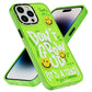 Youngkit Happy Hearth iPhone 14 Pro Uyumlu Neon Yeşil Kılıf  Youngkit