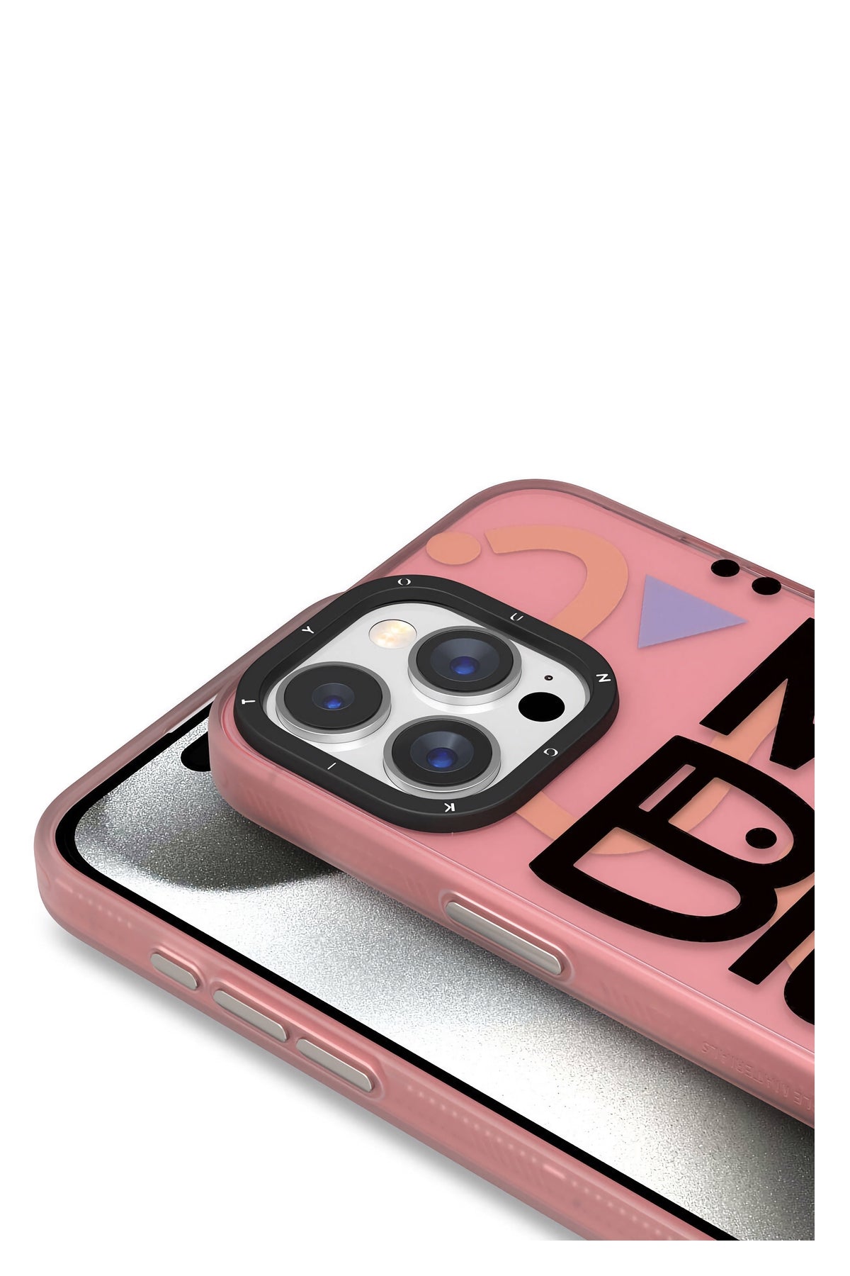 Youngkit Happy Hearth iPhone 15 Pro Max Uyumlu Pembe Kılıf  Youngkit